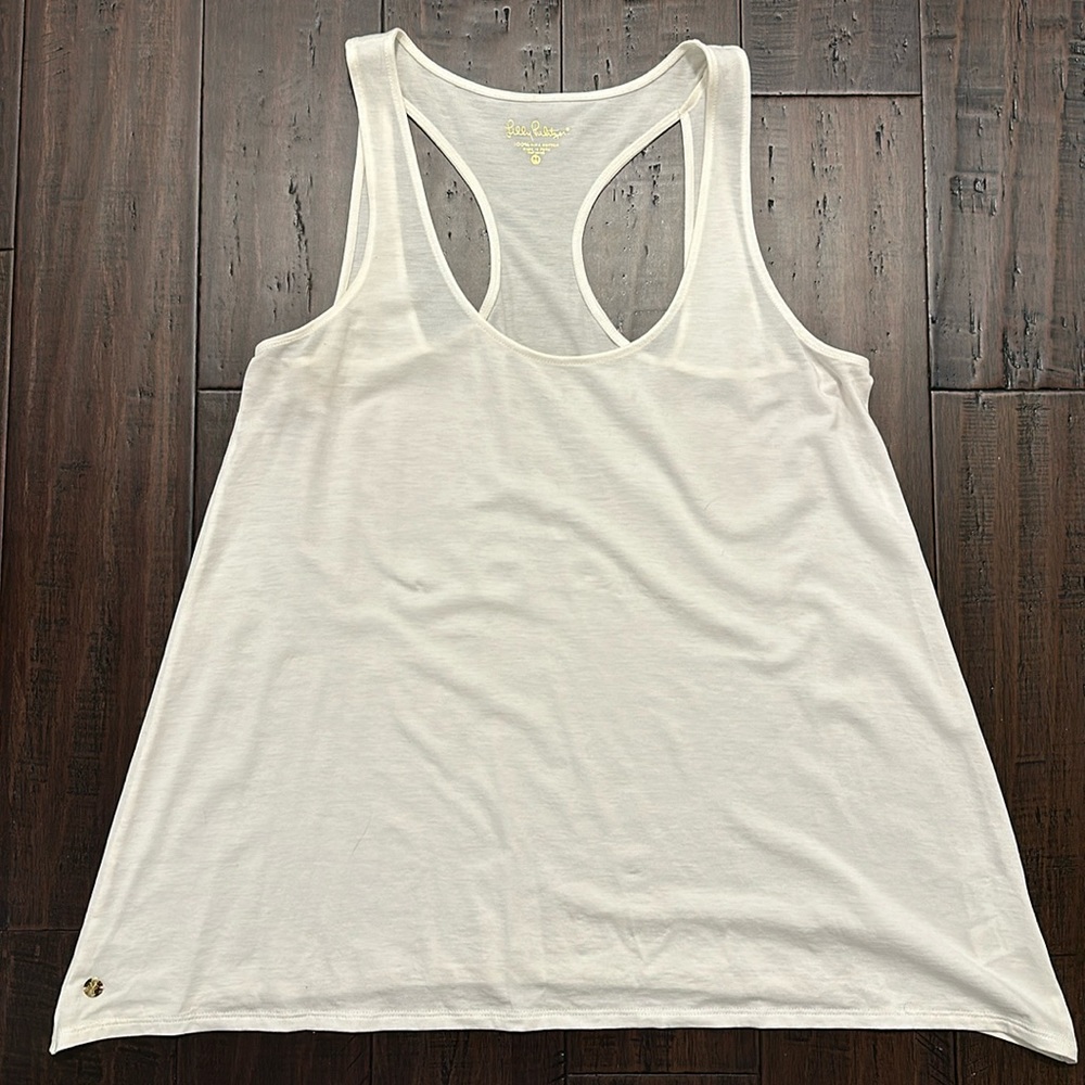 Lilly Pulitzer Monterey Tank Top women's size medium white